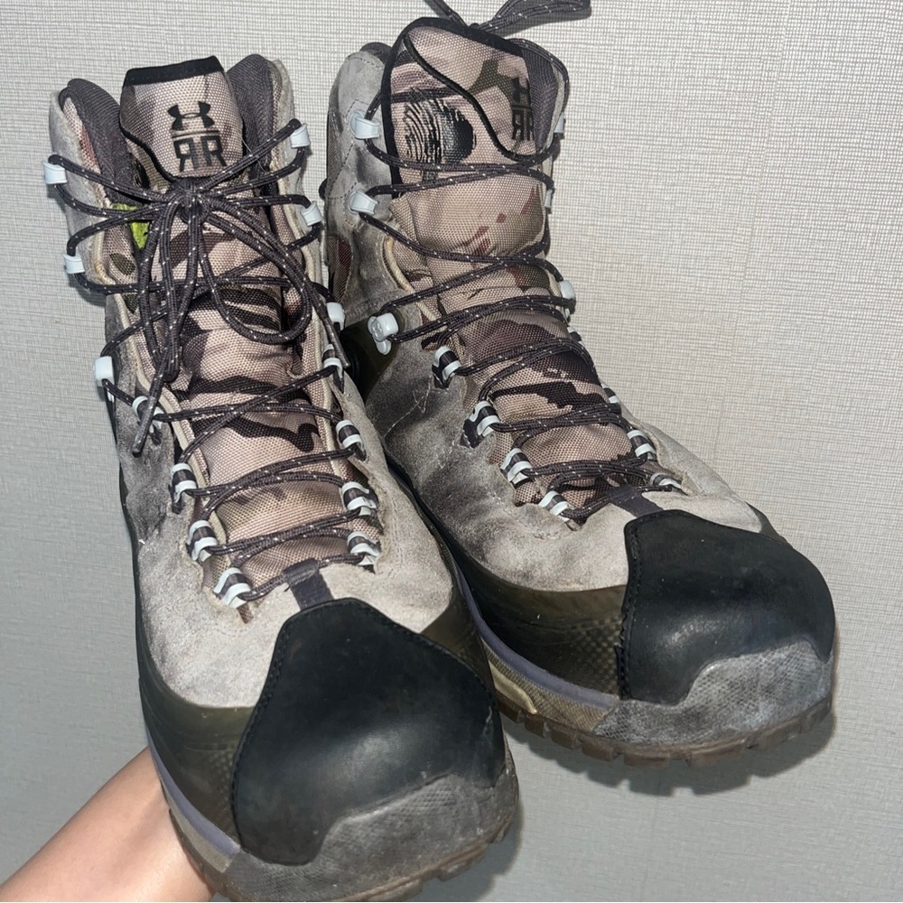 Under Armour Brown Camp Boots storm Gore-Tex Size 12 Ridge Reaper Barren Leather - Picture 5 of 11